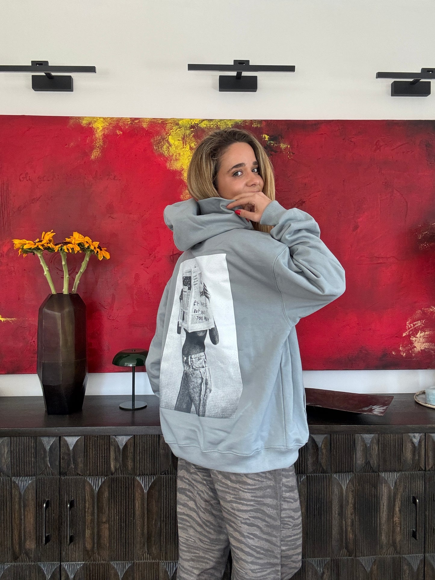 Poleron News Paper Gris