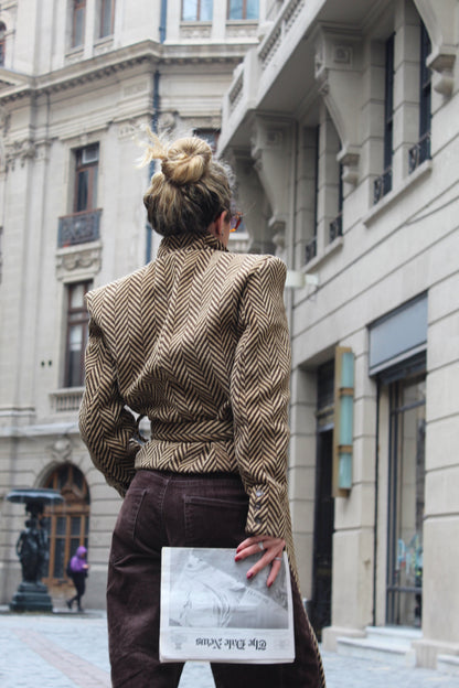Chaqueta amarras rayas