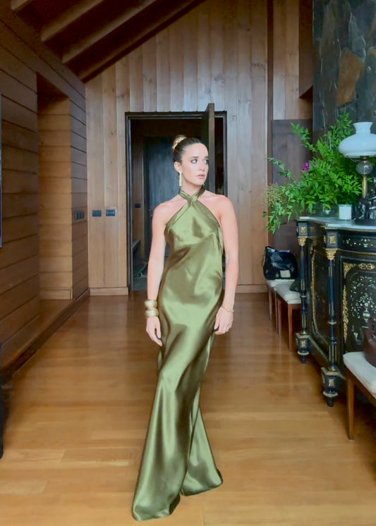 Vestido Cruzado Verde