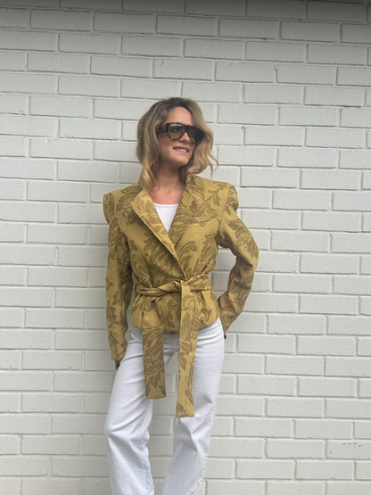 Chaqueta amarras pistacho