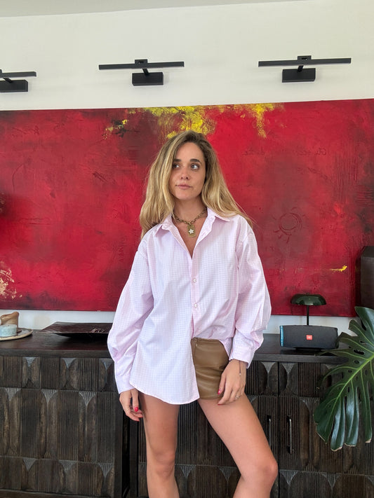 Camisa Popelina Rosada