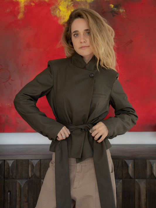 Blazer Philipa Gris Verdoso