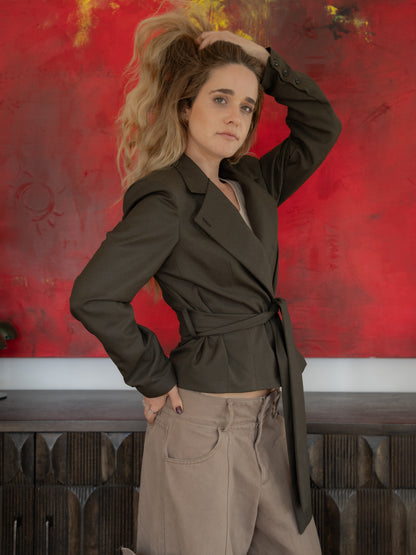 Blazer Philipa Gris Verdoso