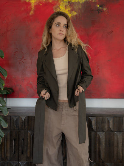 Blazer Philipa Gris Verdoso